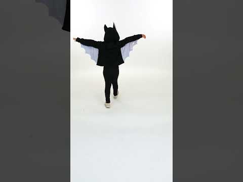 Veste de chauve-souris noire et violette enfant