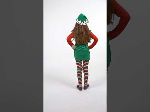 Déguisement elfe de Noël luxe fille