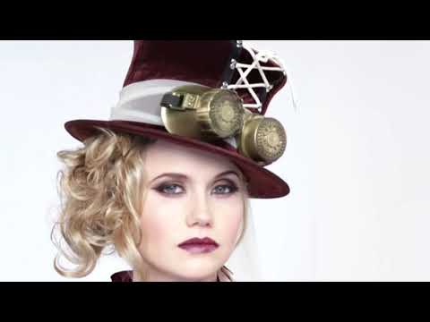 Déguisement steampunk femme bordeaux