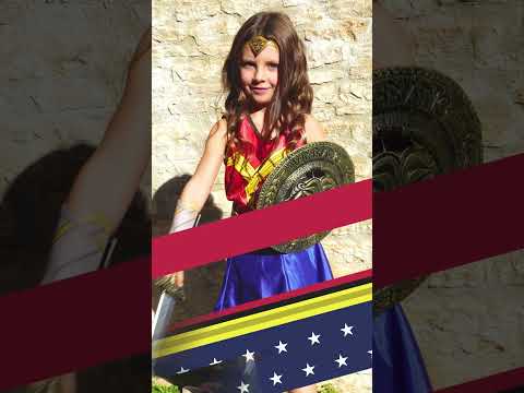Déguisement classique Wonder Woman Justice League™ fille