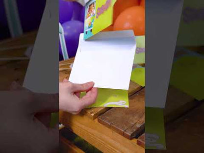 8 Cartes d'invitation avec enveloppes Scooby-Doo™ 10x16cm