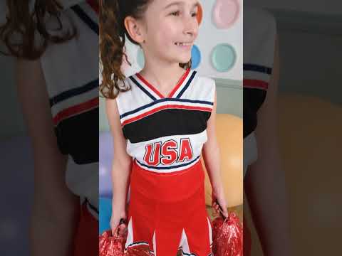 Déguisement pompom girl USA fille