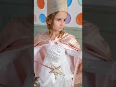 Kit cape et accessoires de princesse rose gold enfant