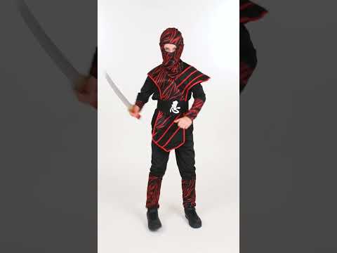 Déguisement ninja fauve rouge garçon