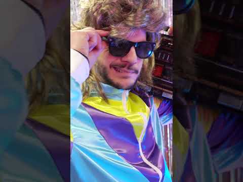 Déguisement jogging bleu années 80 adulte