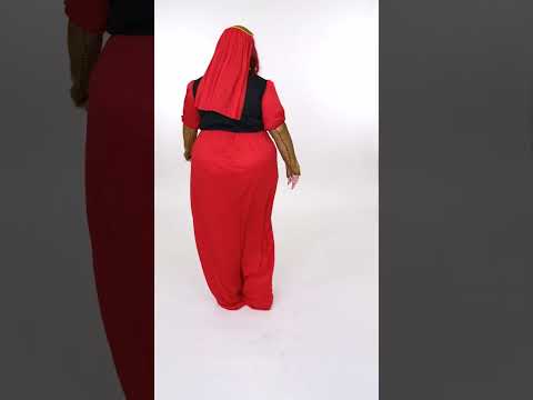 Déguisement grande taille médiéval rouge femme