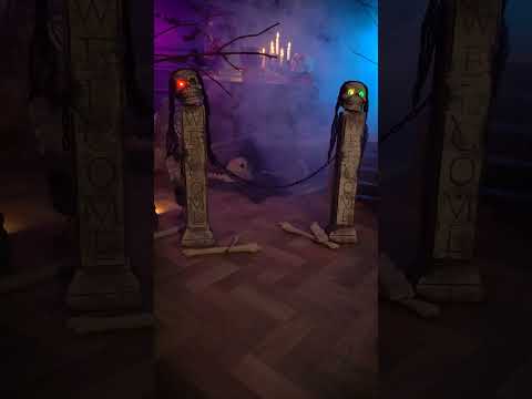 Décoration lumineuse devanture tombeau Halloween 72 cm