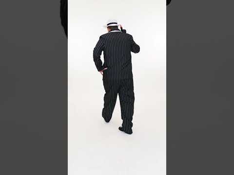 Déguisement gangster noir grande taille homme