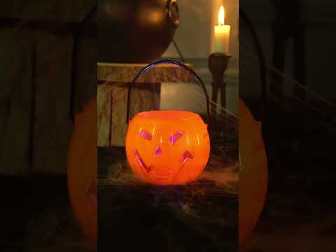 Citrouille Halloween lumineuse 10 cm
