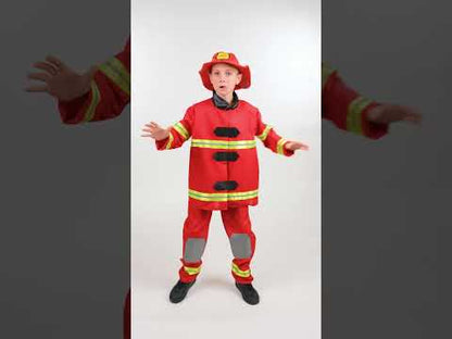 Déguisement pompier rouge enfant