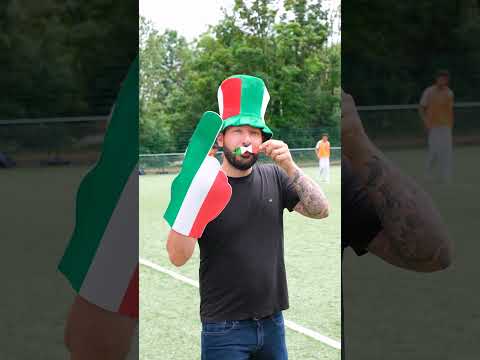 Moustache supporter Italie adulte