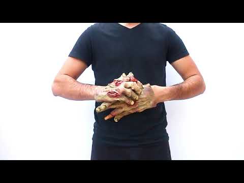 Gants zombie adulte Halloween