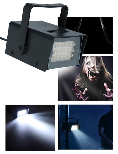 Projecteur lumière Flash stroboscopique pour fête noir 35 LED