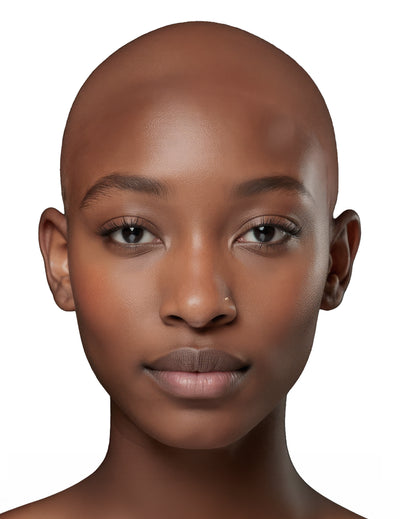 Prótese de careca em látex pele mate luxo