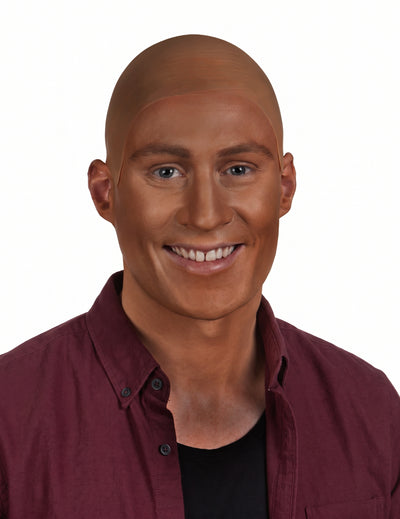 Prótese de careca em látex pele mate luxo