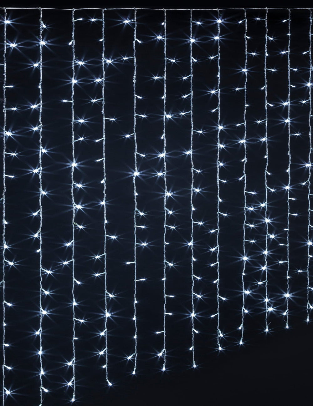 Rideau lumineux intérieur extérieur blanc froid