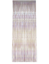 Rideau scintillant pour décoration blanc irisé