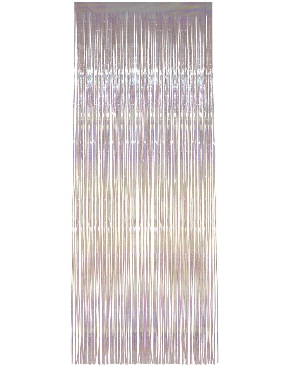 Cortina cintilante para decoração branco iridescente