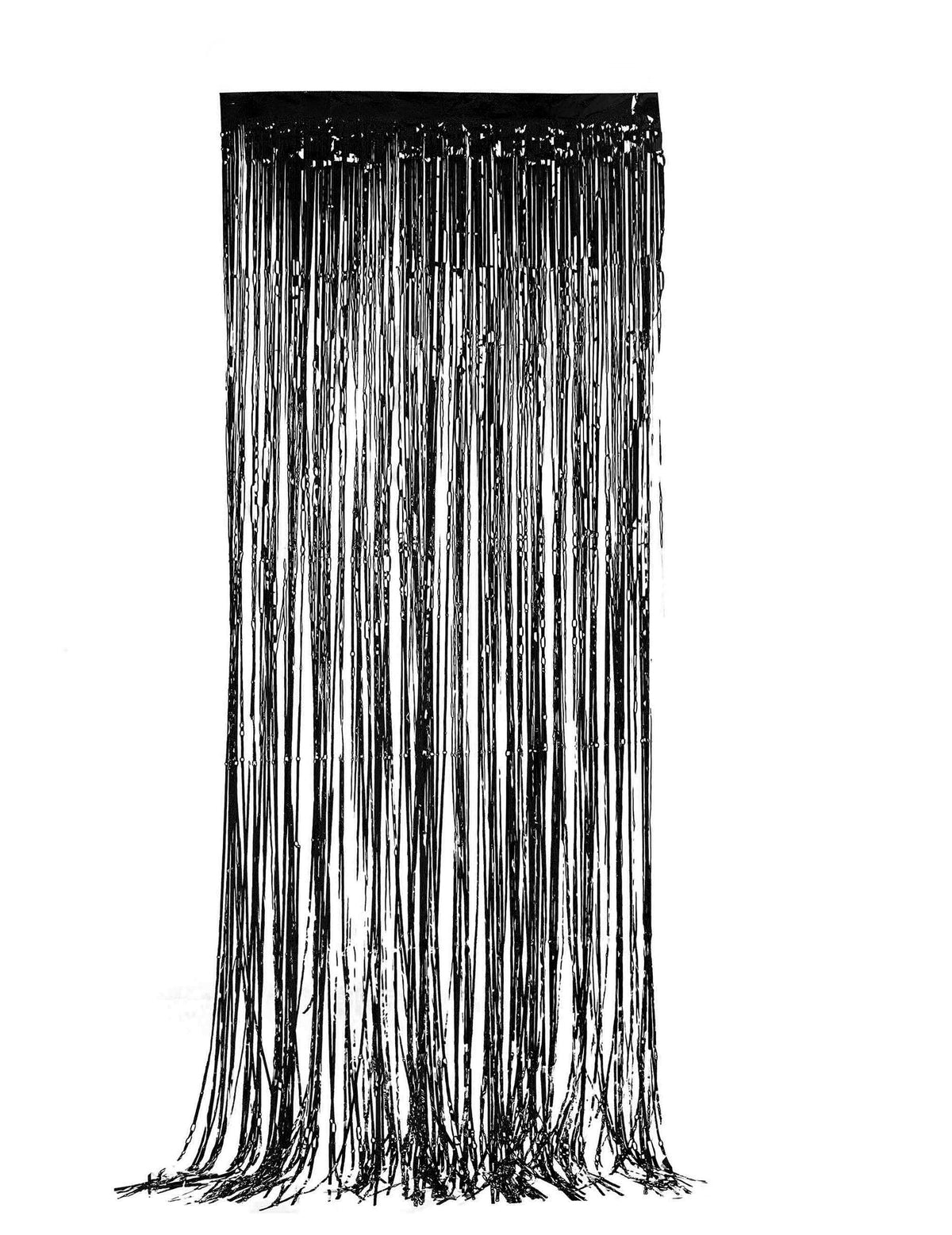 Rideau scintillant noir pour décoration de fête