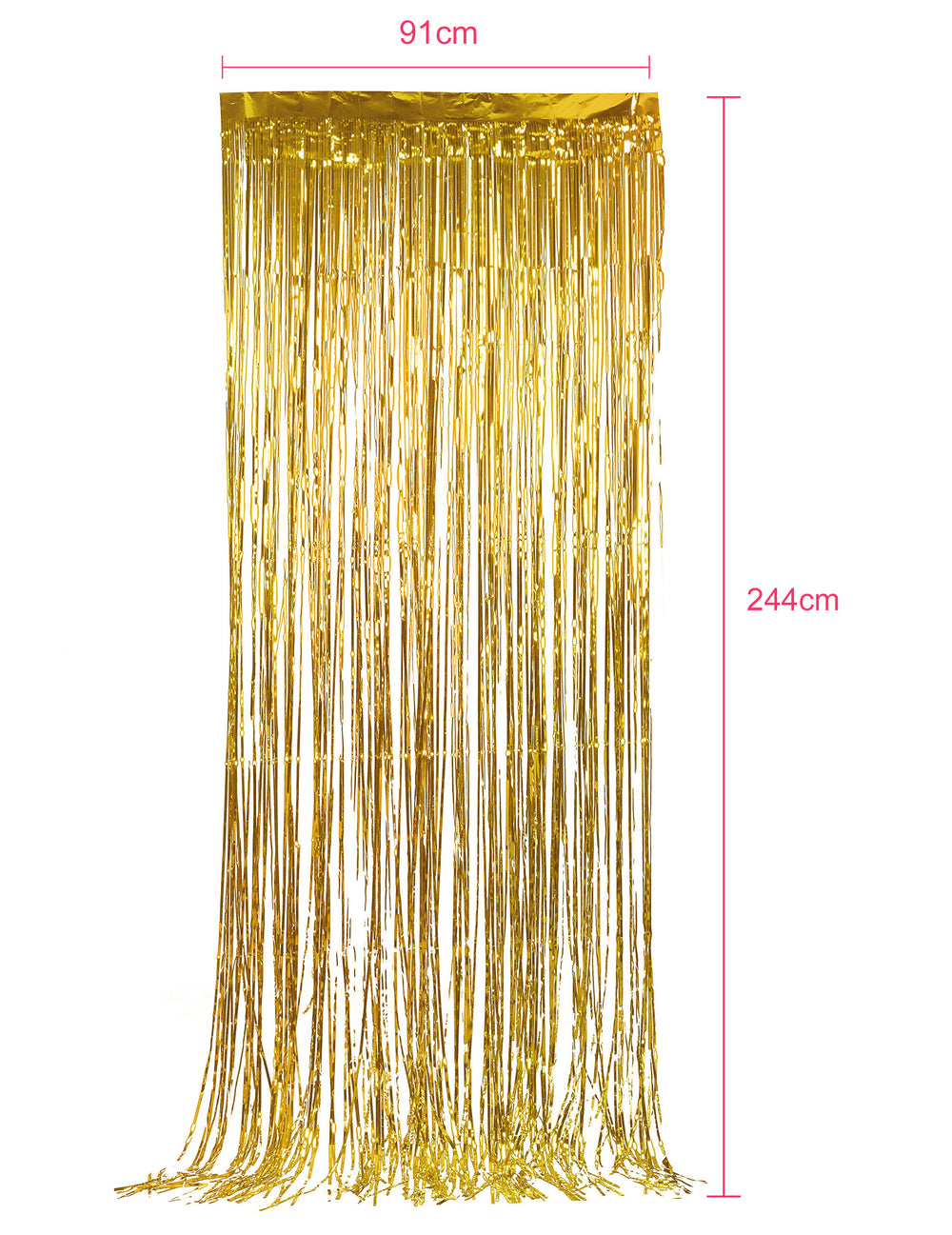 Rideau scintillant pour décoration de fête or
