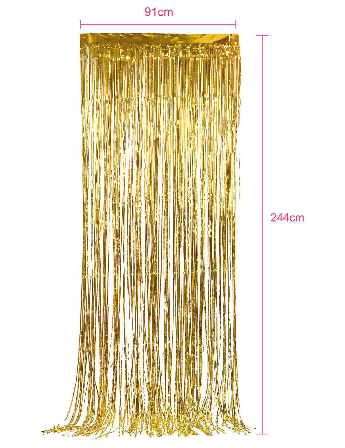 Rideau scintillant pour décoration de fête or