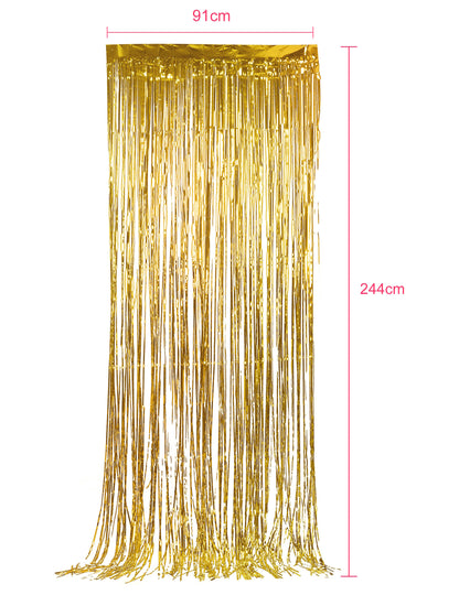 Rideau scintillant pour décoration de fête or