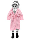 Robe de chambre lutin farceur pour poupée rose
