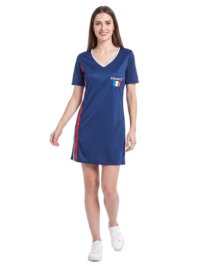 Vestido feminino de torcedora da França