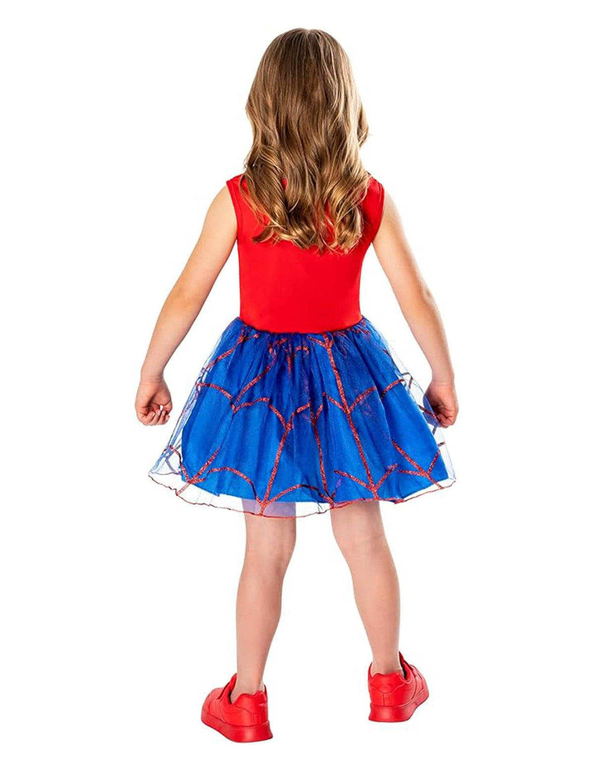 Vue de dos de la robe tutu Spider-man