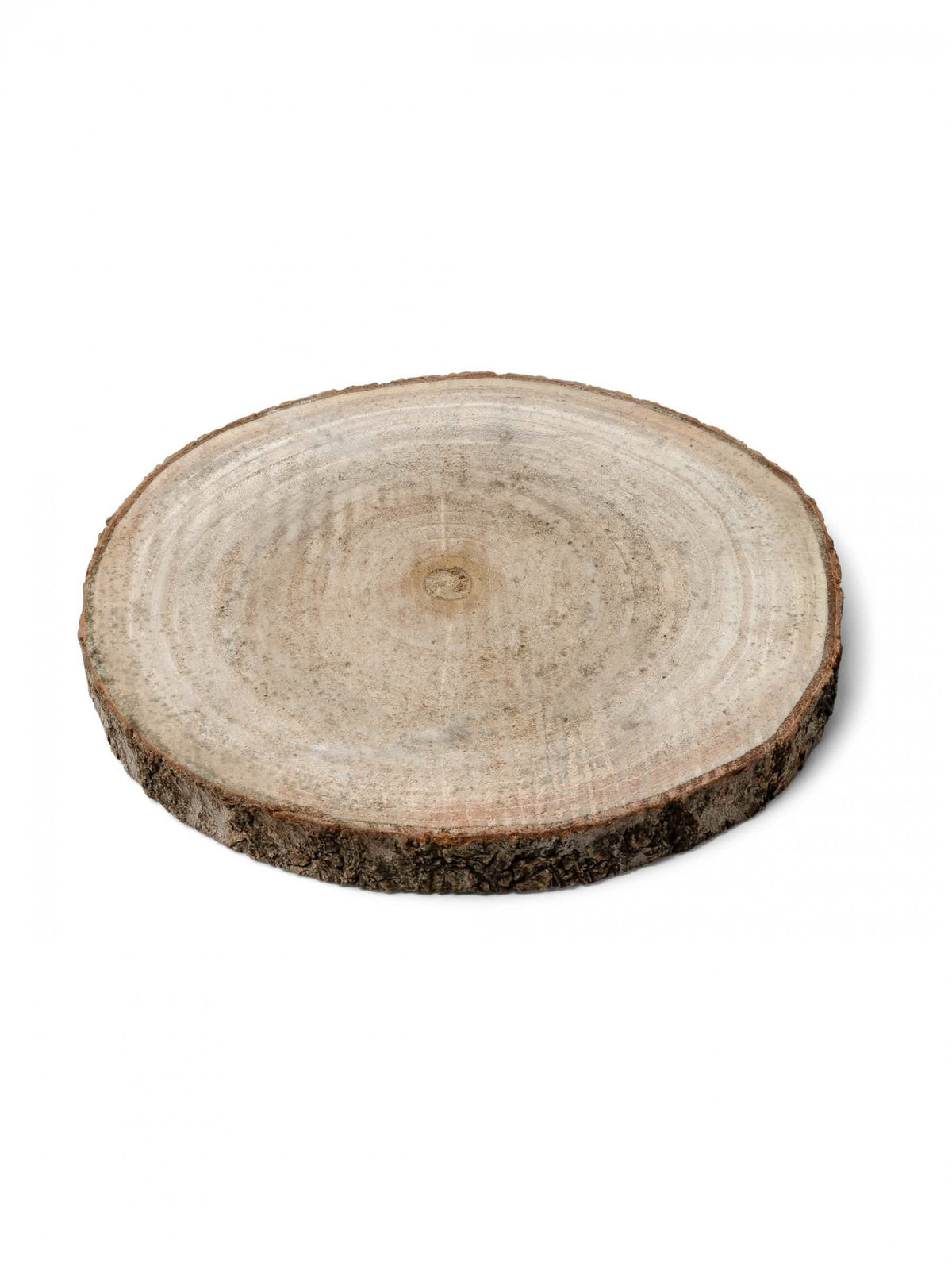 Tronco de madeira natural para decoração com casca
