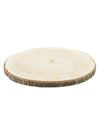 Rondin de bois naturel pour décoration en bois clair avec écorce