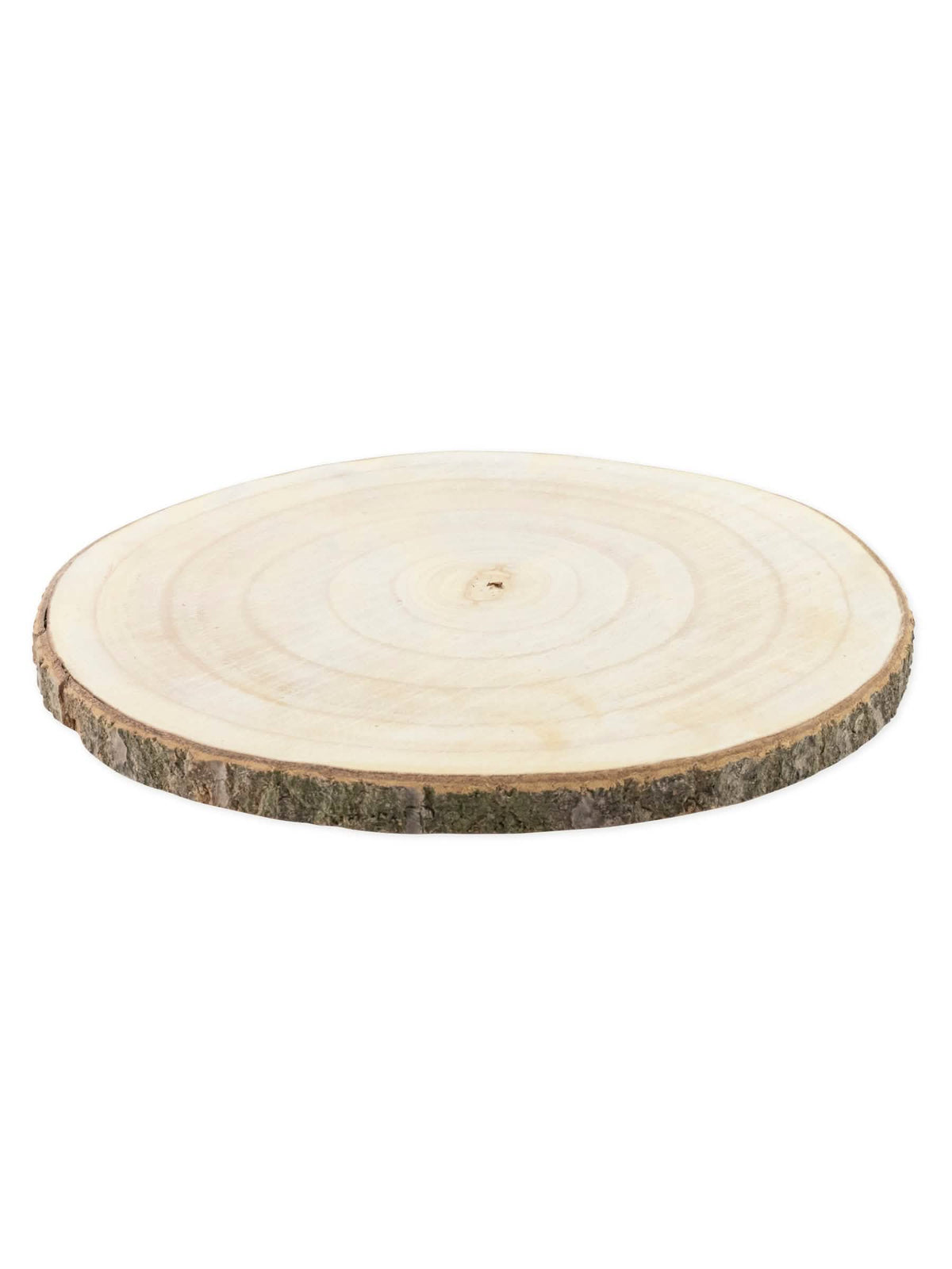 Tronco de madeira natural para decoração em madeira clara com casca