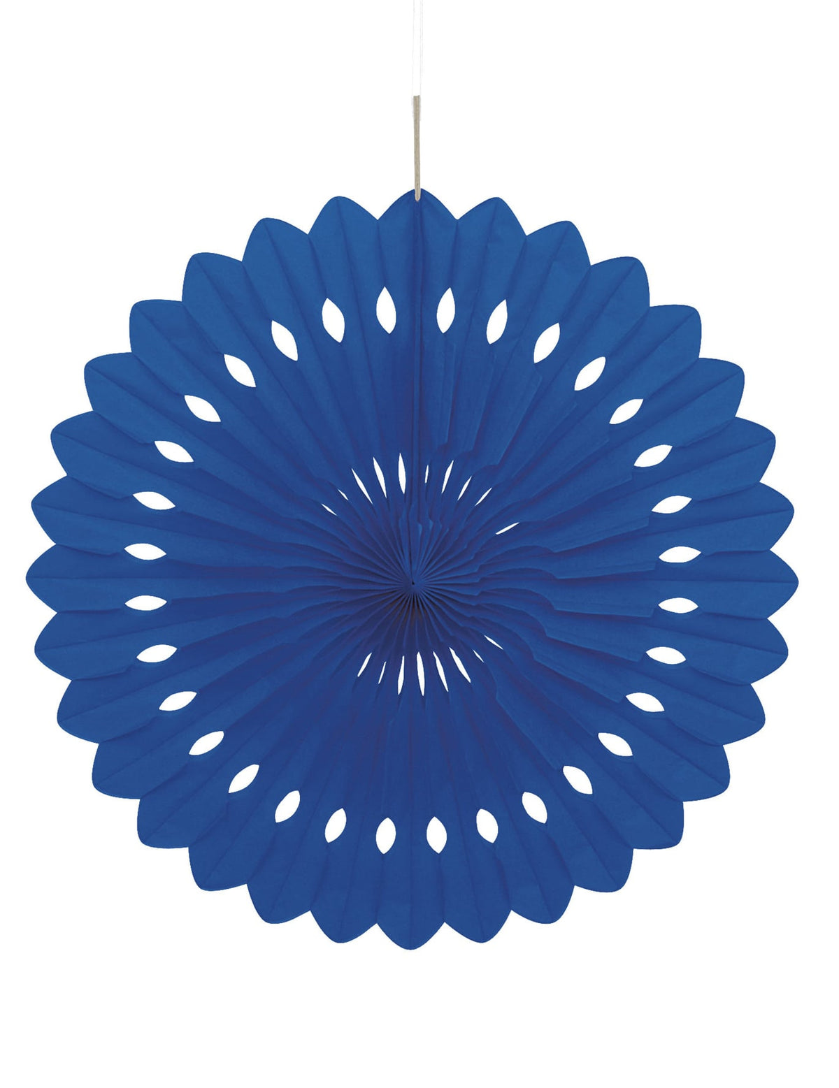 Rosace en papier bleu nuit