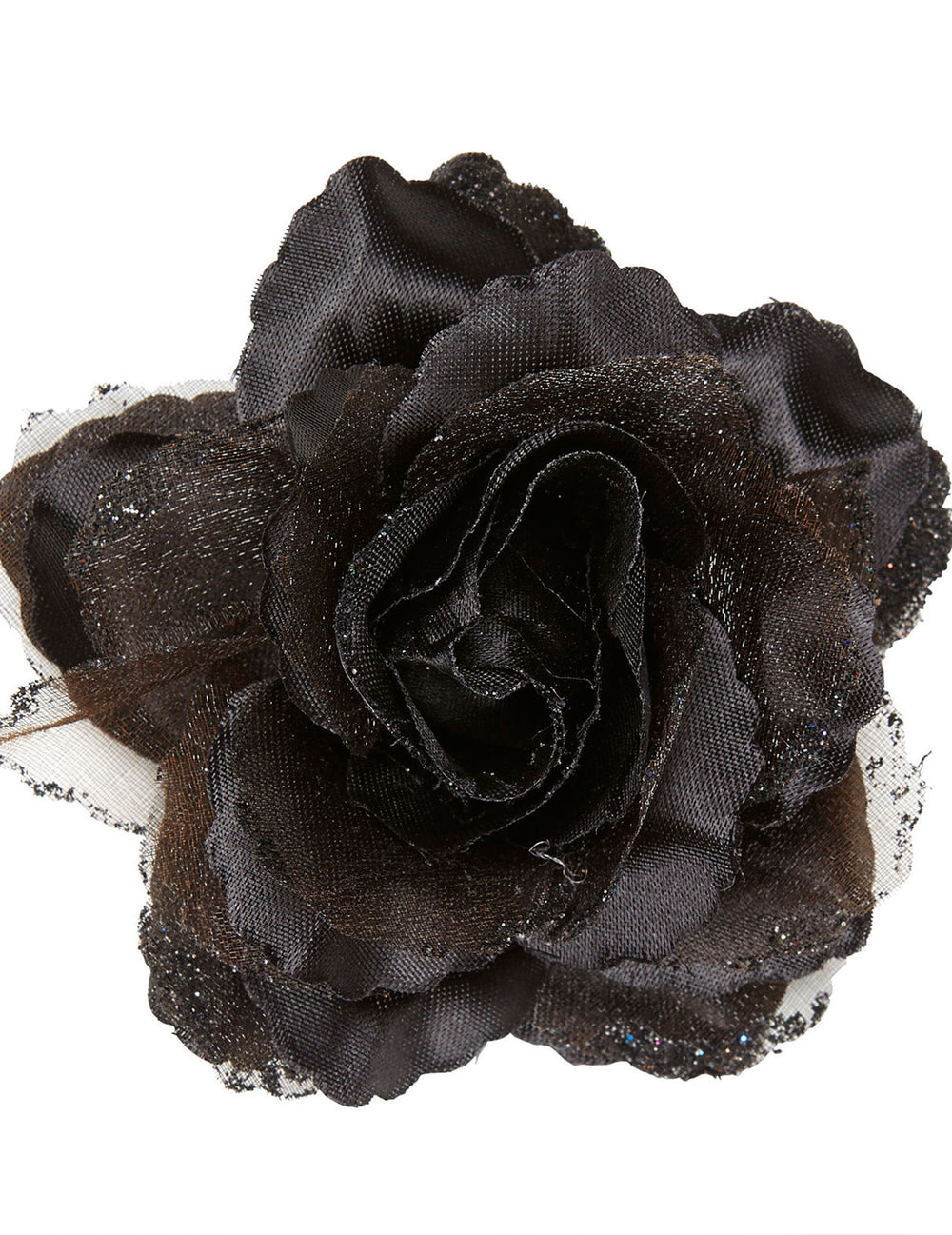 Rose pour cheveux pour femme noire avec paillettes