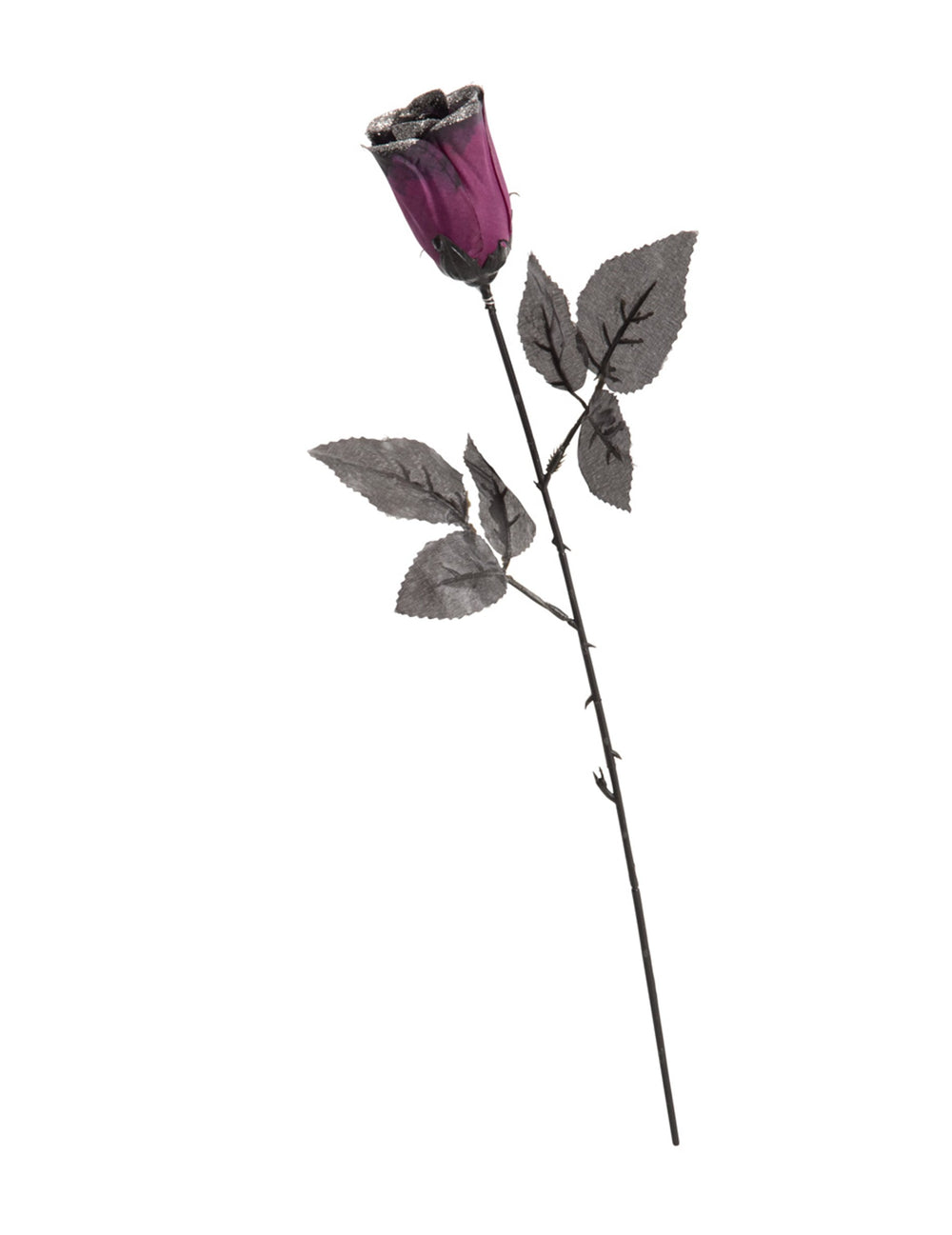 Rose noire et violette pour adulte pailletée