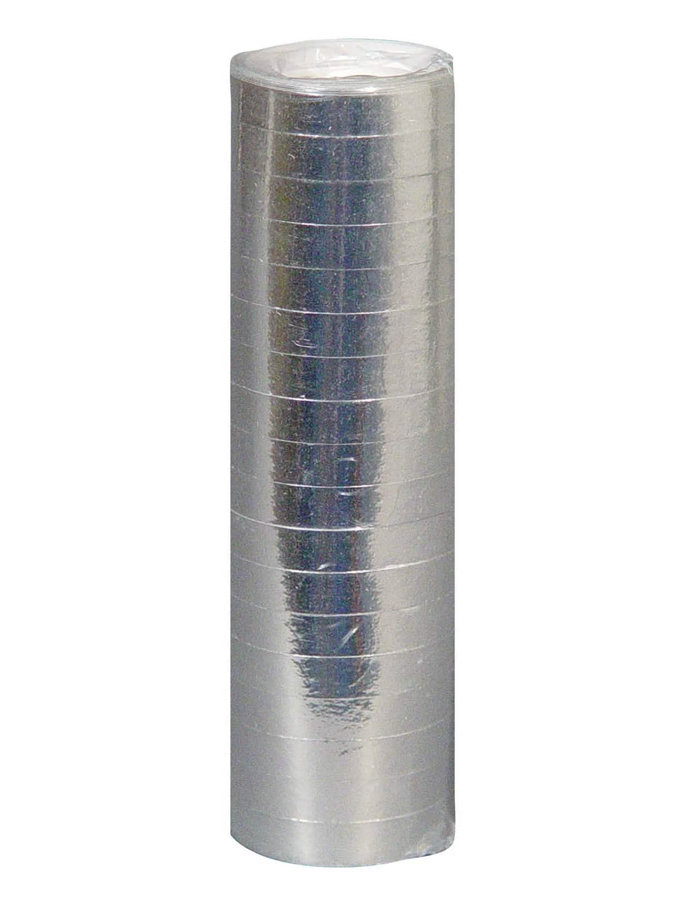 Rouleau de serpentins argentés pour fête argent brillant