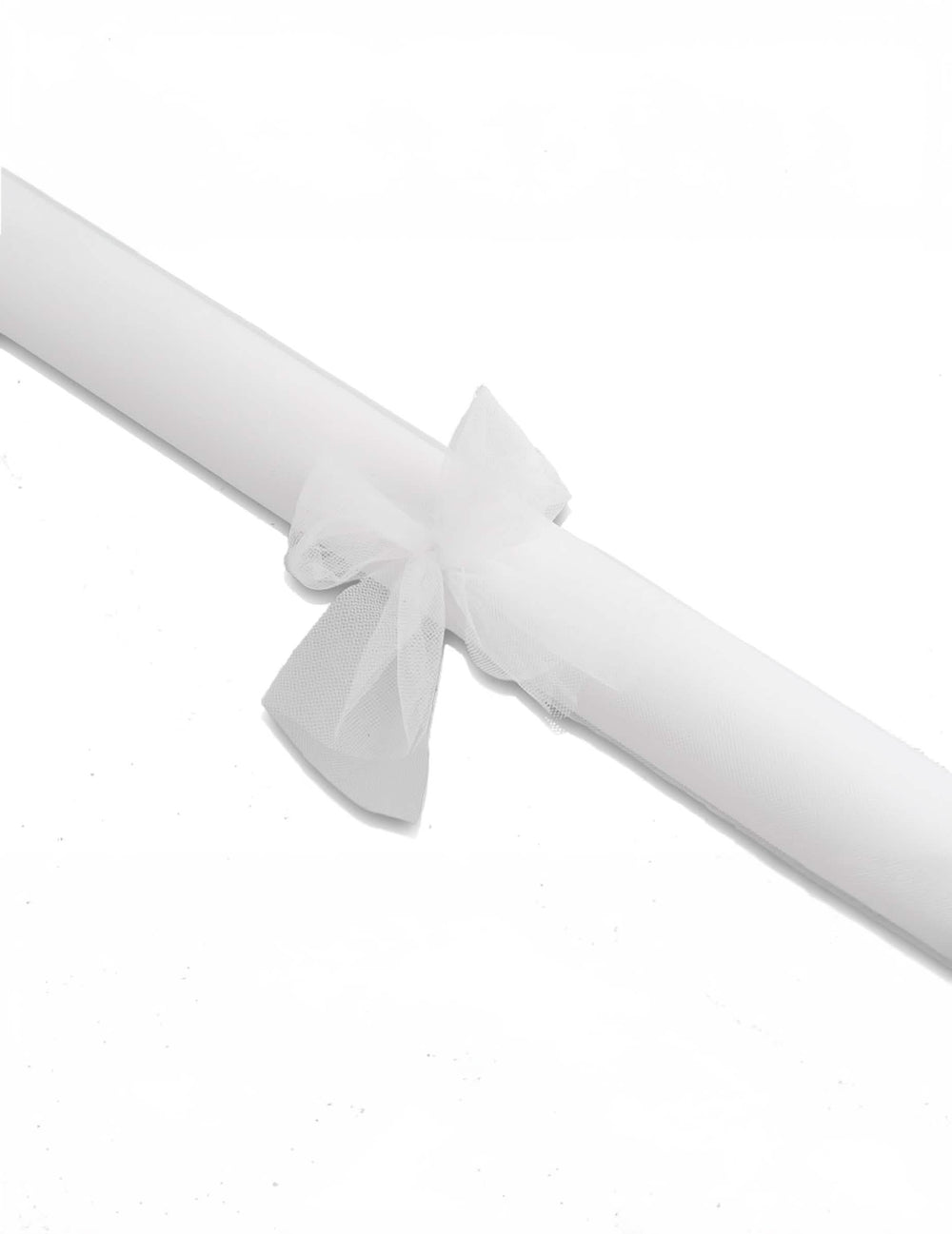 Rolo de tule branco para casamento