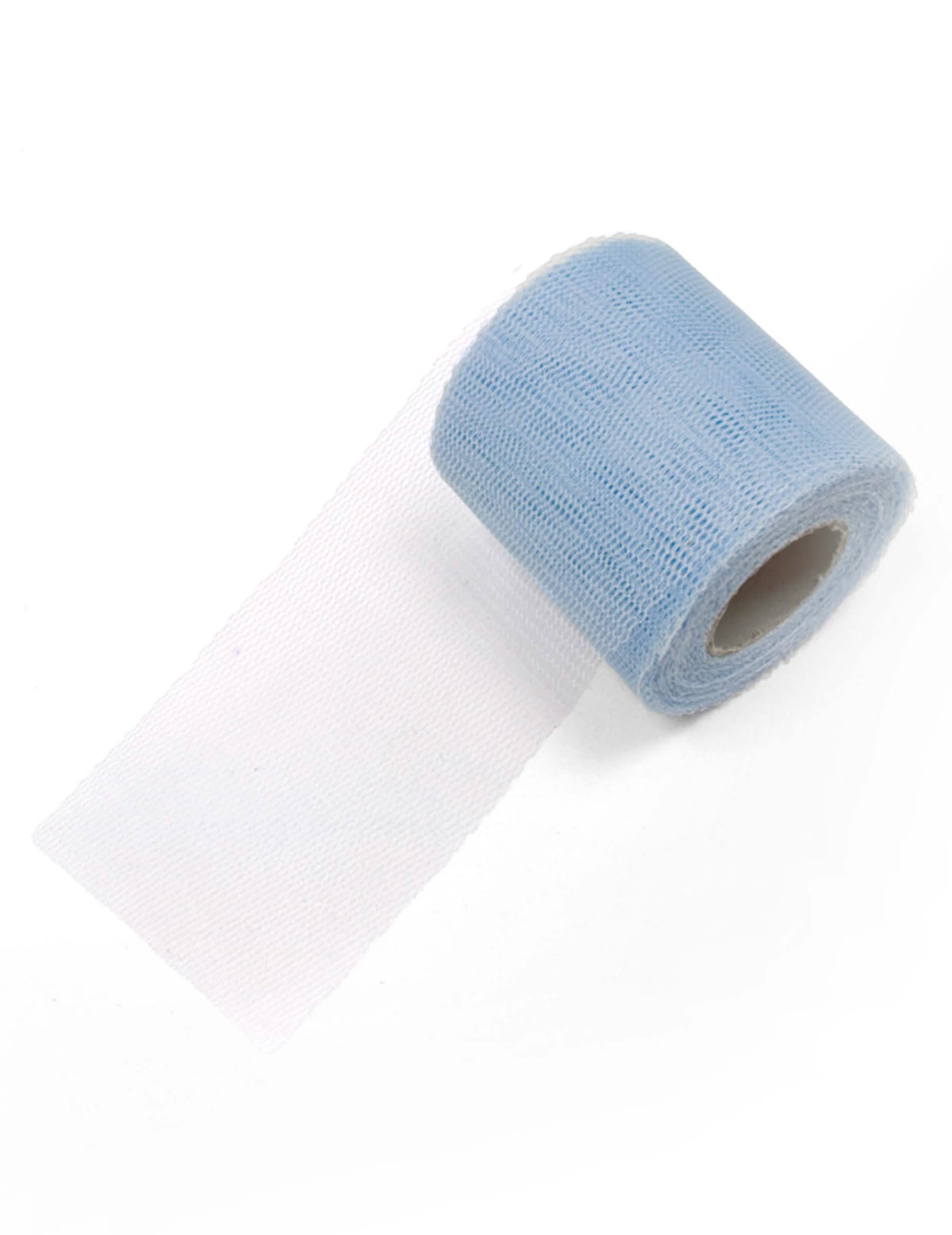 Rolo de tule para decoração azul céu