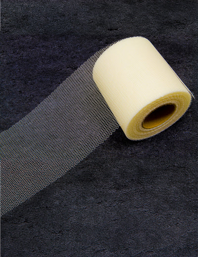 Rouleau de tulle pour décoration ivoire
