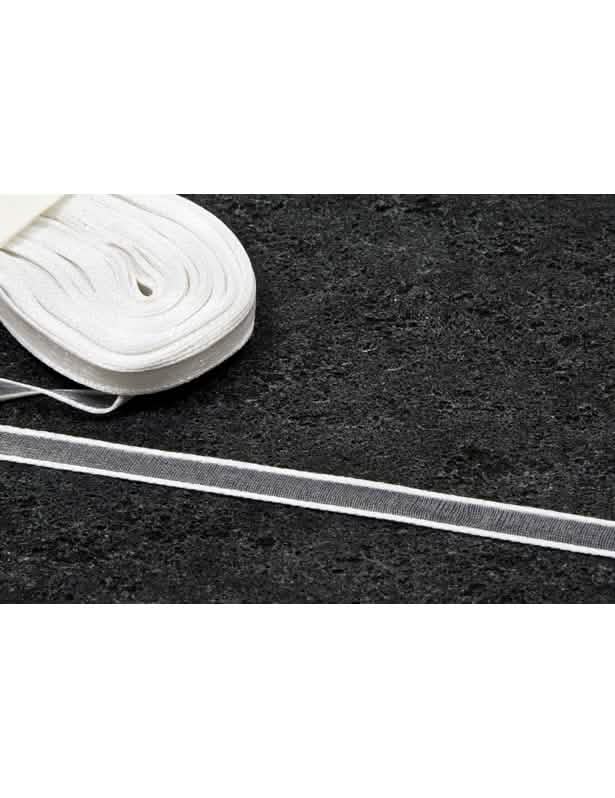 Fita fina de organza para decoração de festa branco