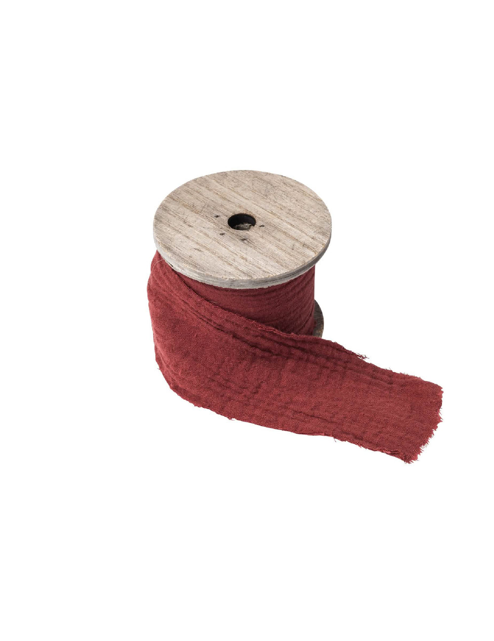Fita de gaze de algodão para decoração boémia terracota