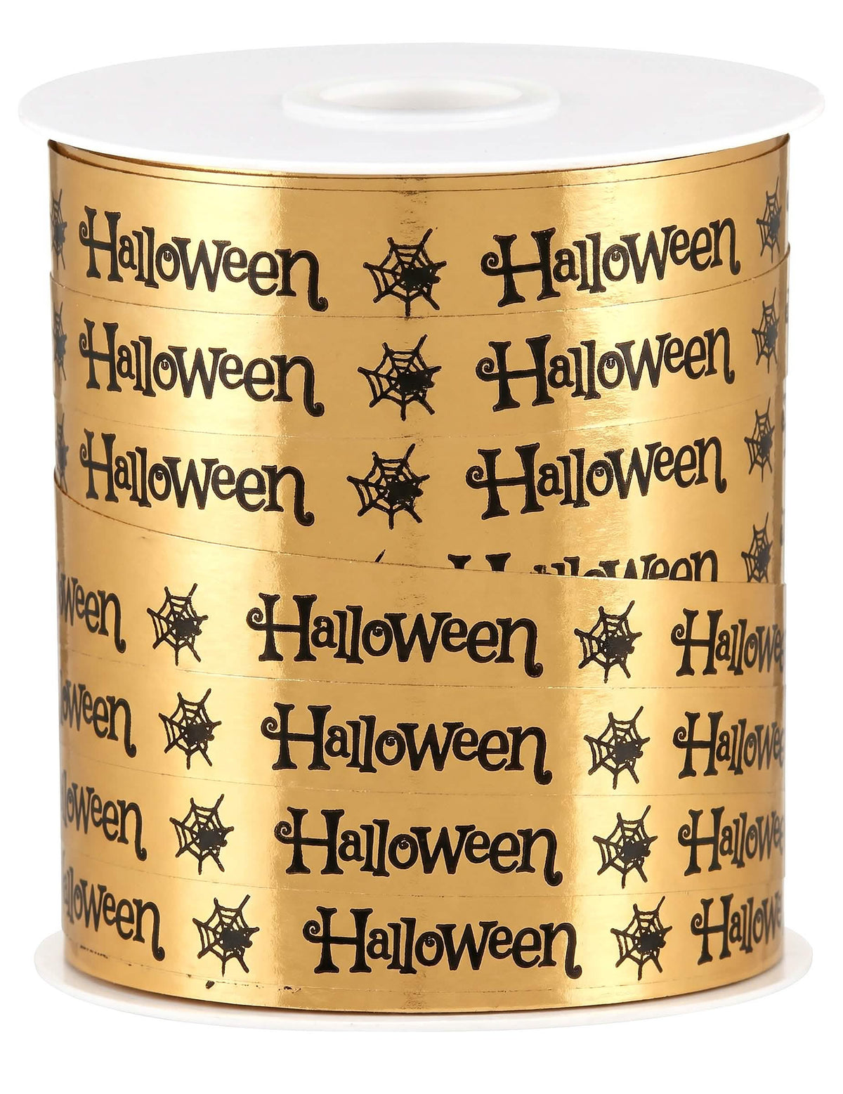 Fita de Halloween dourada 10 mm x 25 m