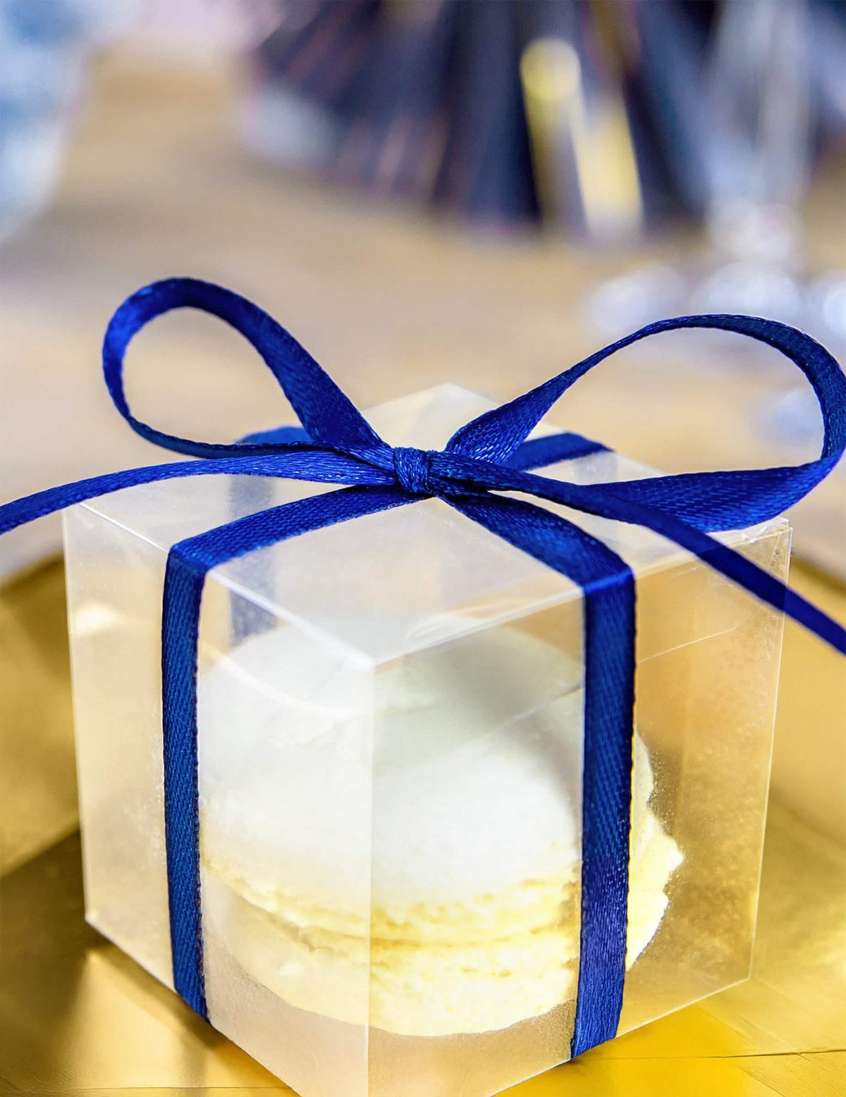 Fita de cetim azul rei para decoração de festa azul rei acetinado
