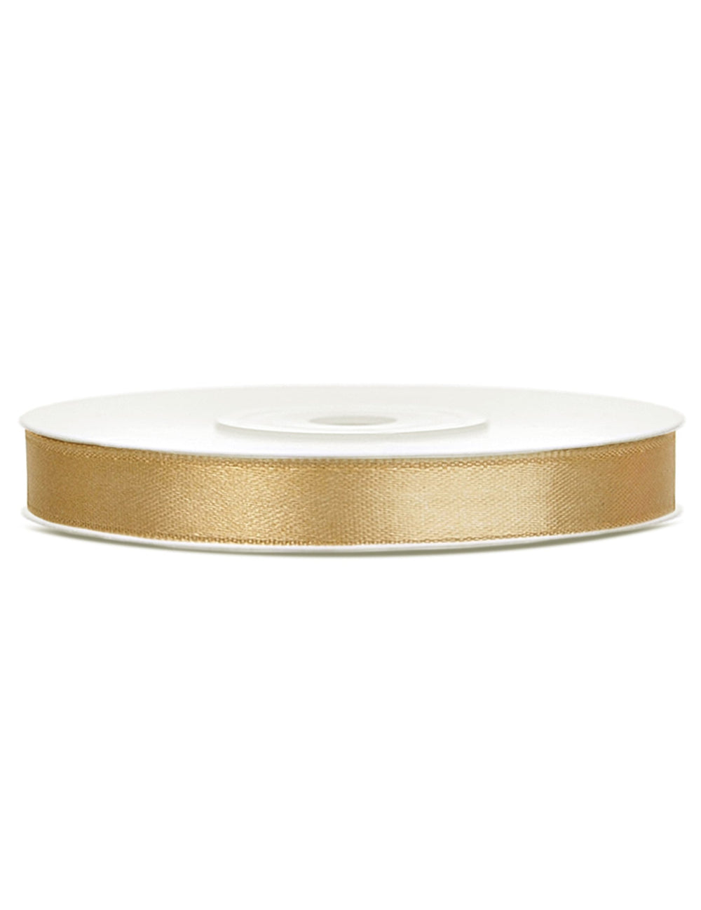 Ruban satin pour fête doré ocre