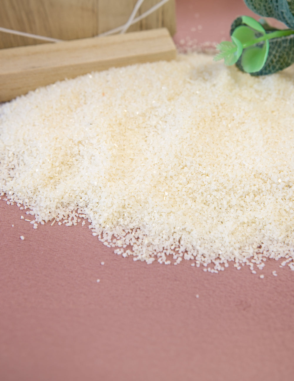 Gros plan sur la texture du sable de couleur naturelle blanc ivoire