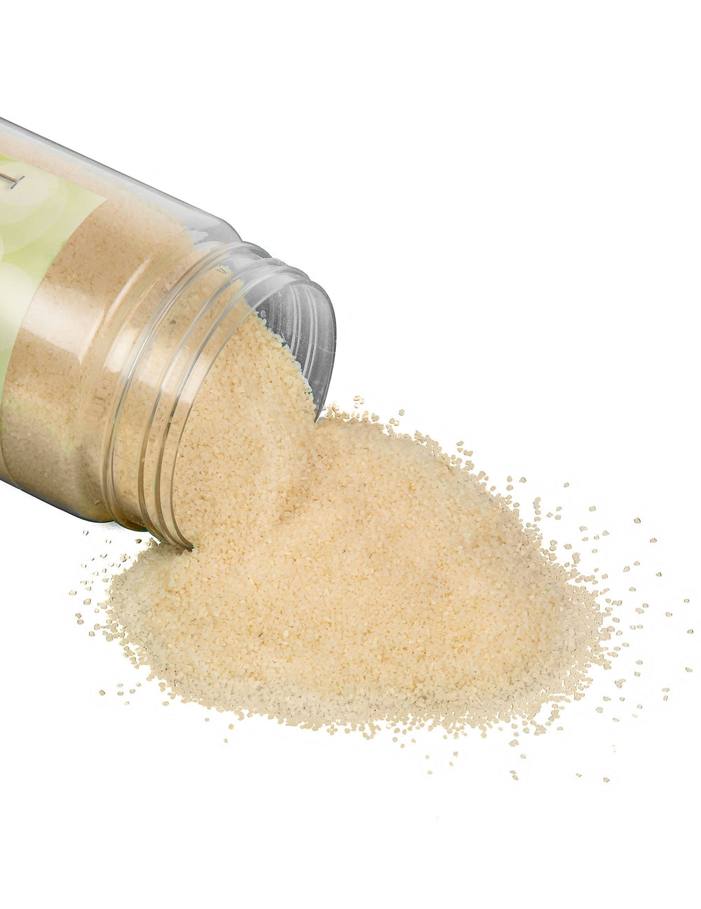 Gros plan sur la texture du sable de couleur naturelle blanc ivoire