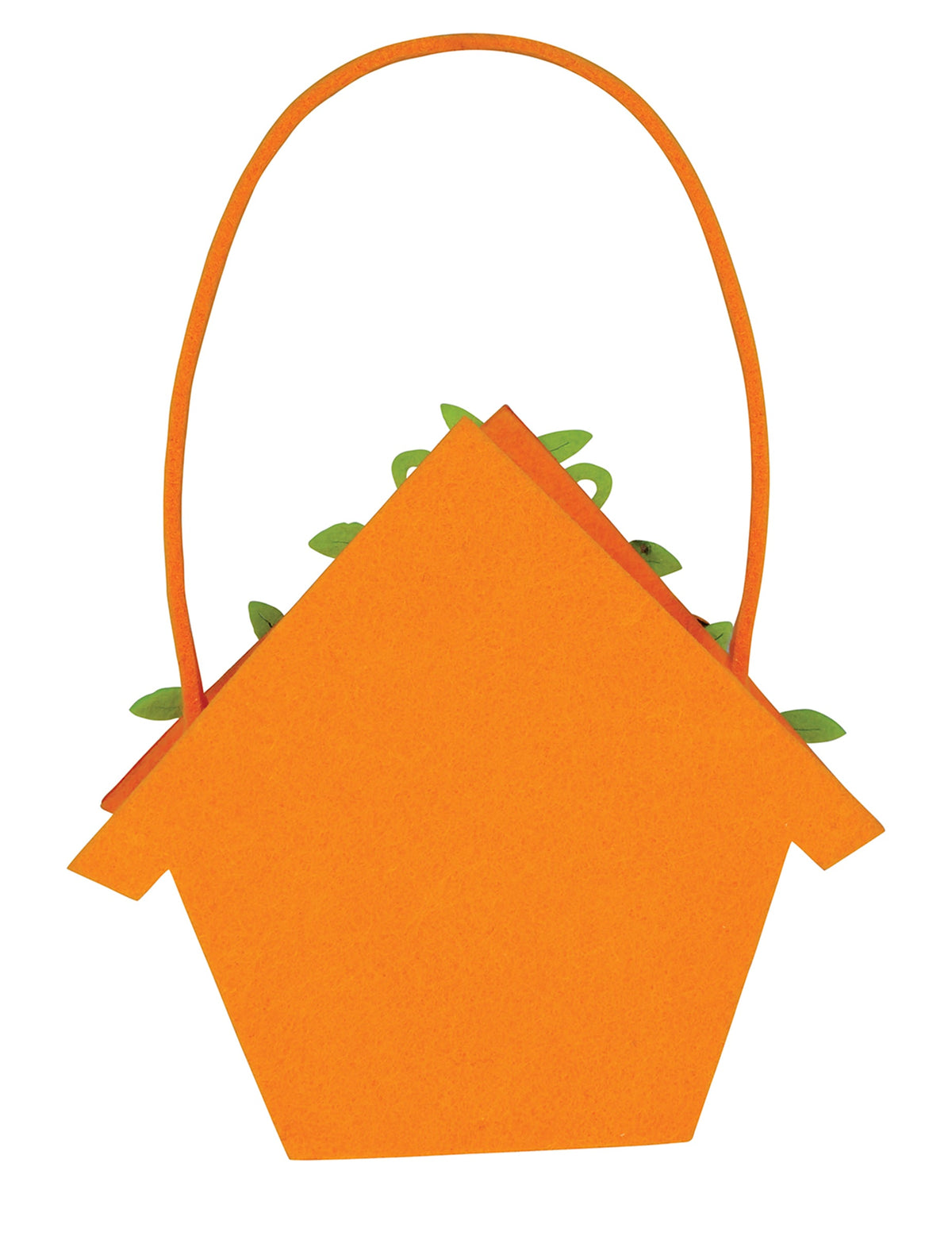 Vue de dos du sac à bonbons maison d'Halloween