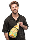 Sac bandoulière holographique pour adulte or