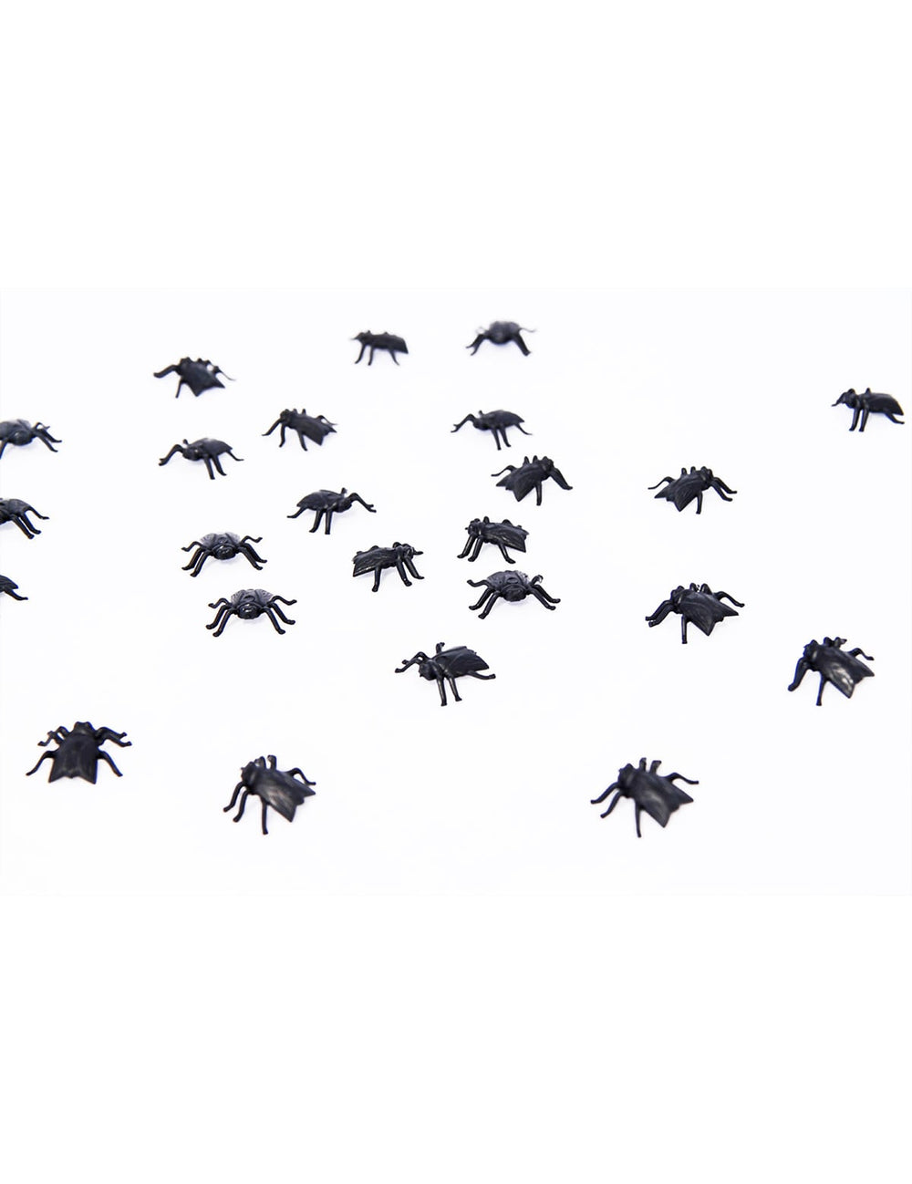 Lot de 24 mouches Halloween pour décoration noires