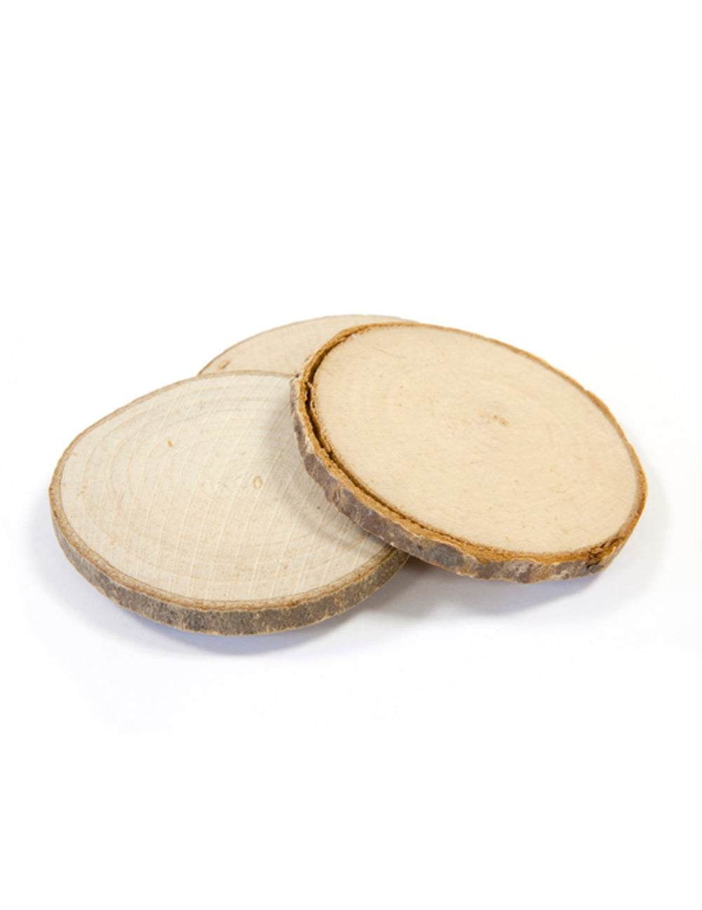 Disques en bois marque-places décoration champêtre pour fête bois naturel avec écorce